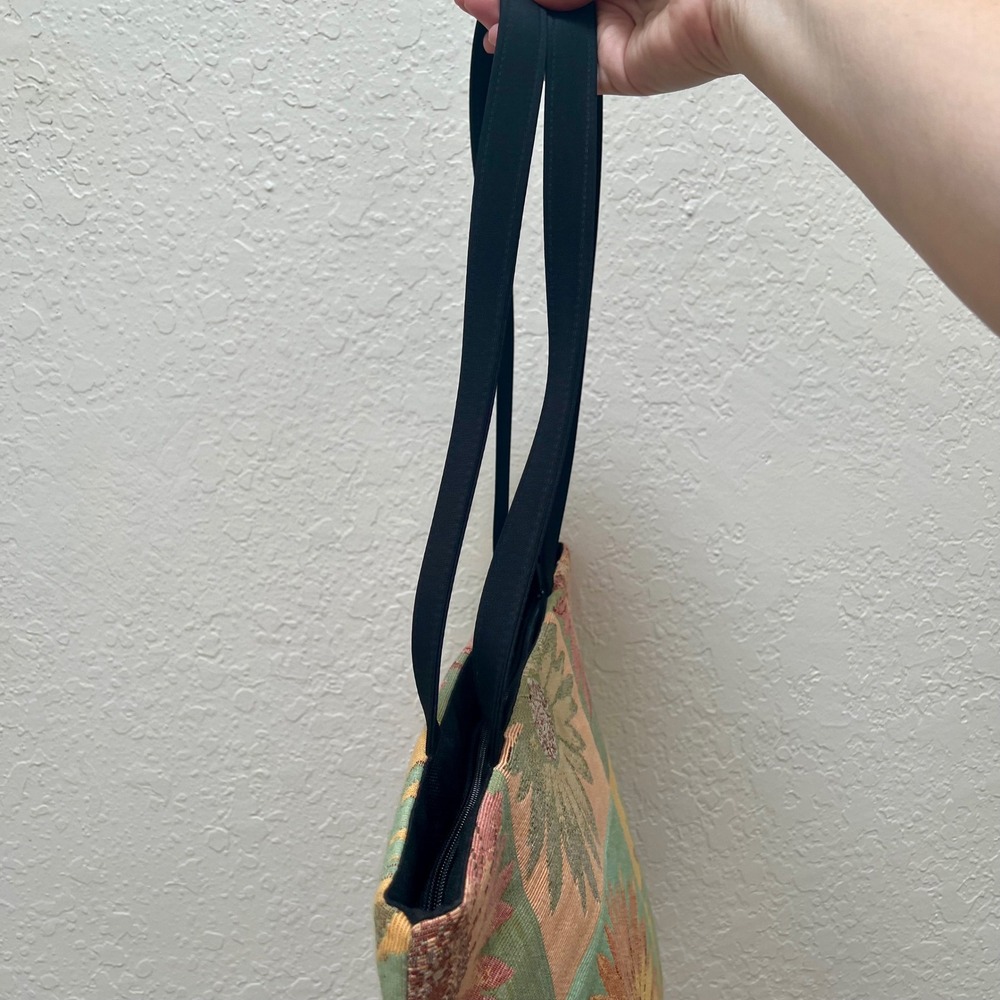 Danny K Beverly Hills Floral Tapestry Tote Bag Sunflower Woven Shoulder Bag USA - Picture 6 of 6